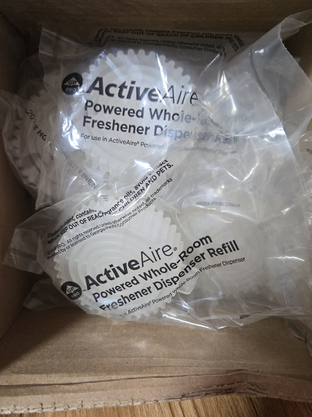 6 ActiveAire Powered Whole-Room Freshener Refill - White